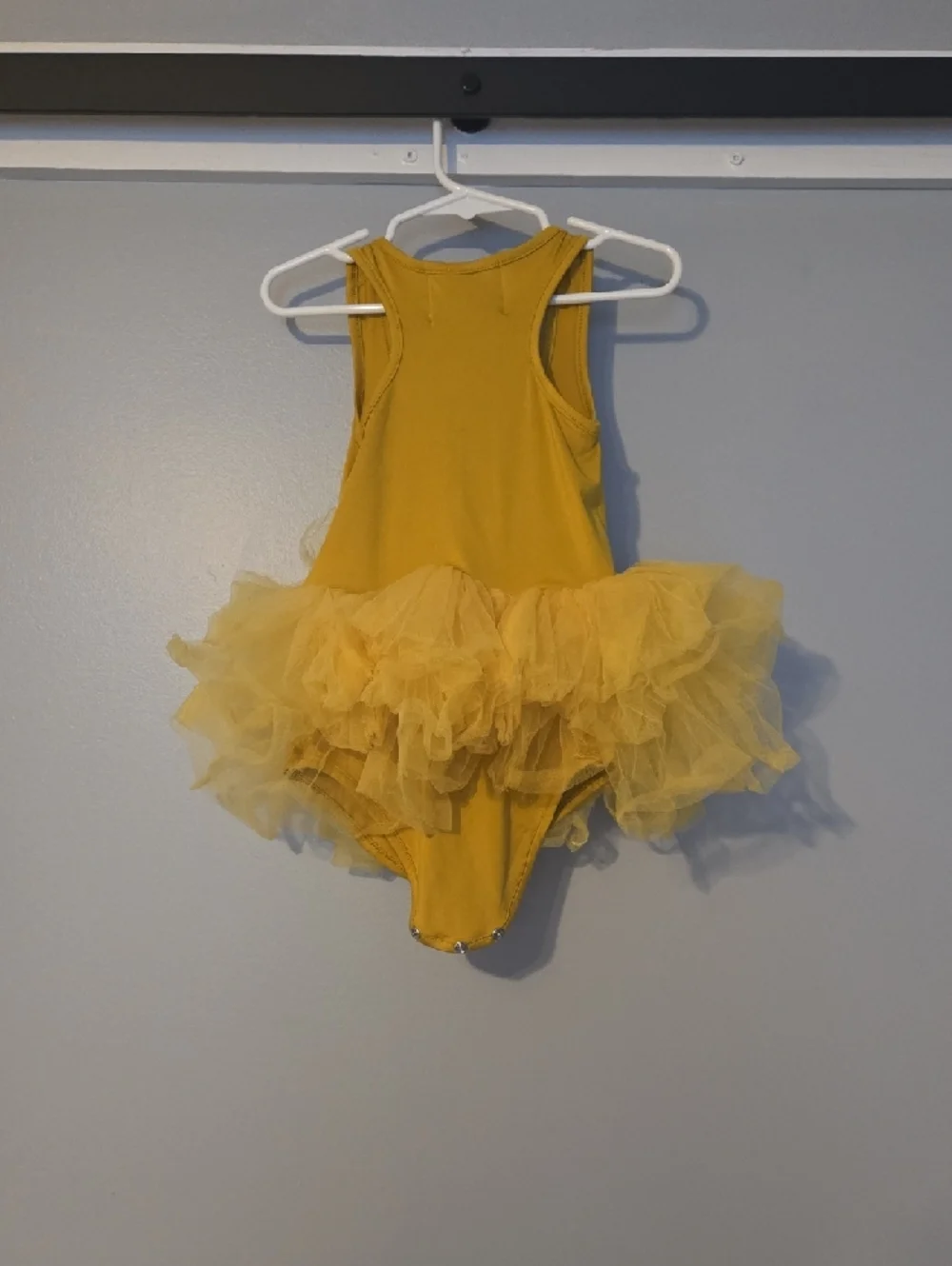 Flash Sale Girls Yellow Tutu Dance Costume Bodysuit